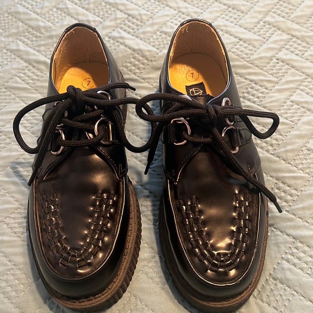 Anarchic Shoes Black Size US 7 Style A6806